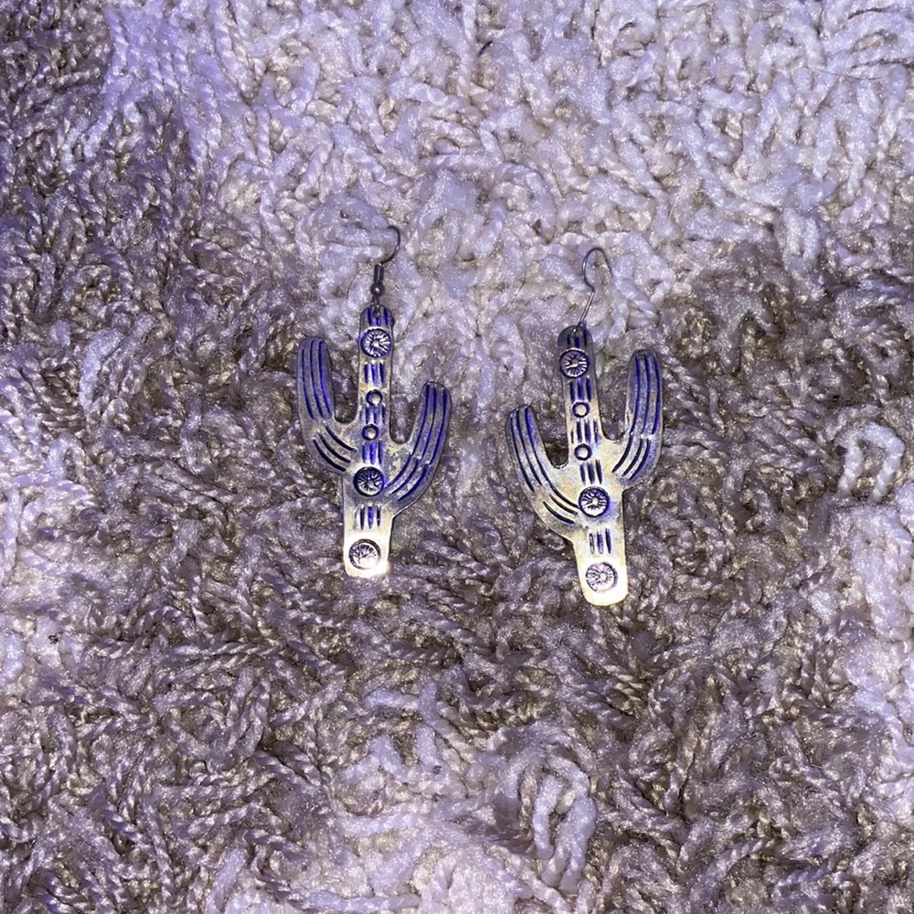 cactus earrings